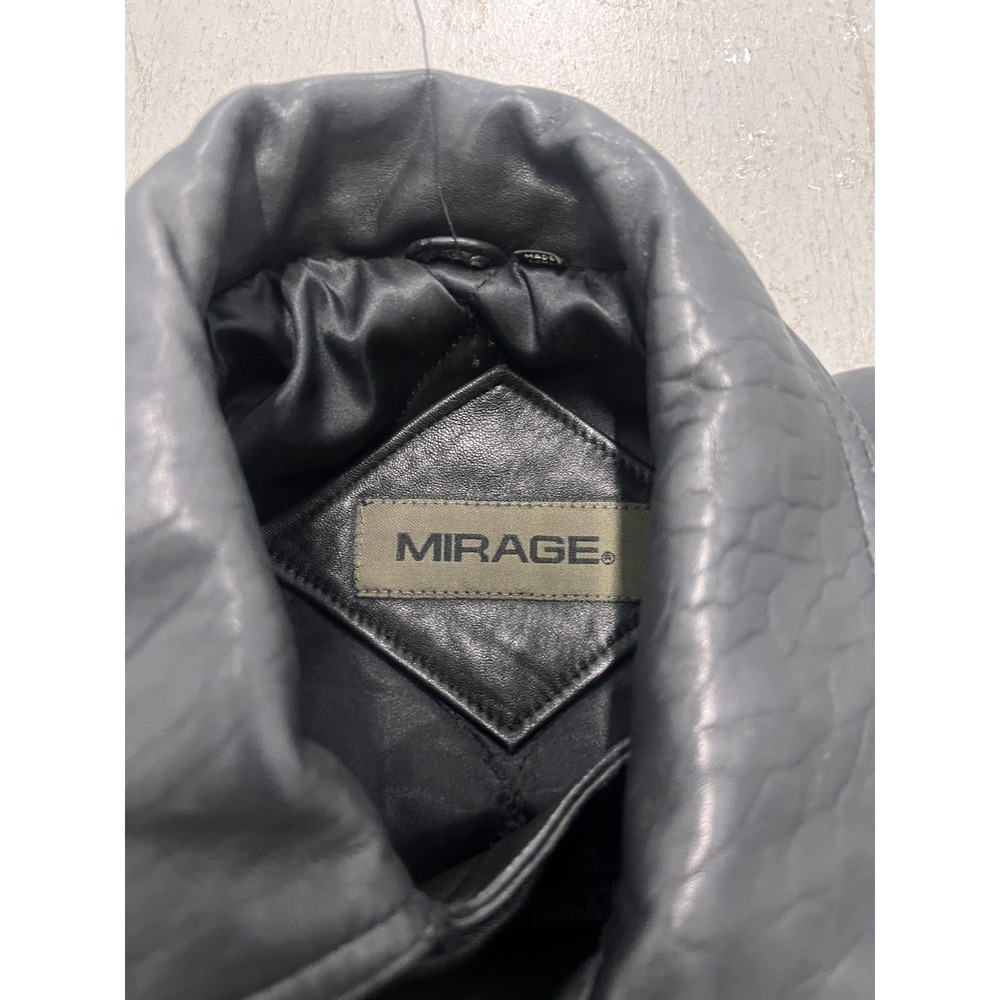 Vintage Mirage Geniune Leather Bomber Jacket Men's Black Made in Korea - Medium - Picture 2 of 13